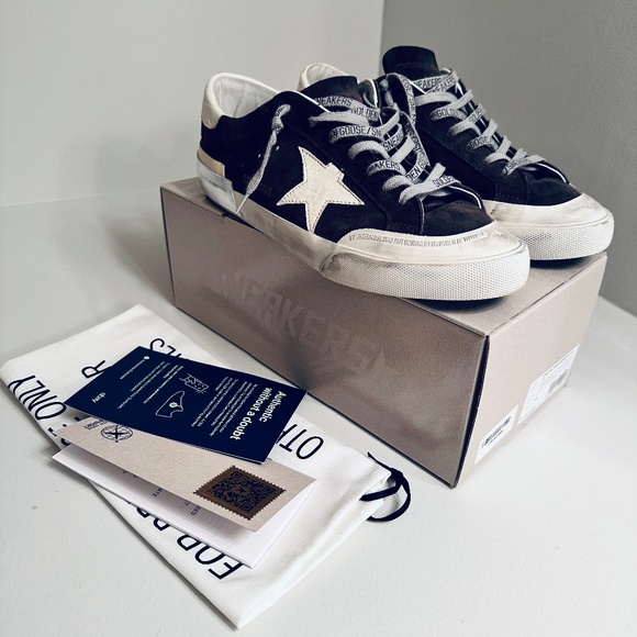 Golden Goose Men’s Grey Suede Super-Star Sneakers 43 - Picture 1 of 8